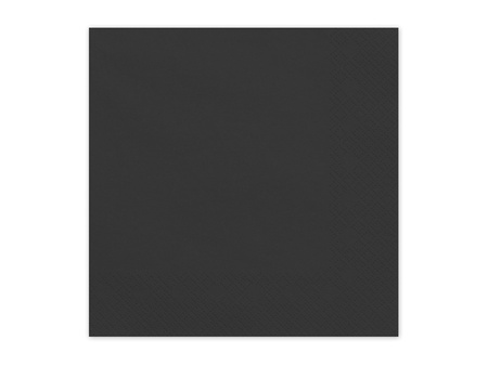 Papierservietten Schwarz 33x33cm 20 St