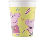 Pappbecher, Peppa Pig, 200ml, 8 Stück.