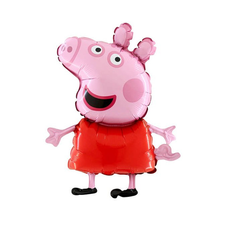 The foil balloon - Pig Peppa 36 cm Grabo on stick