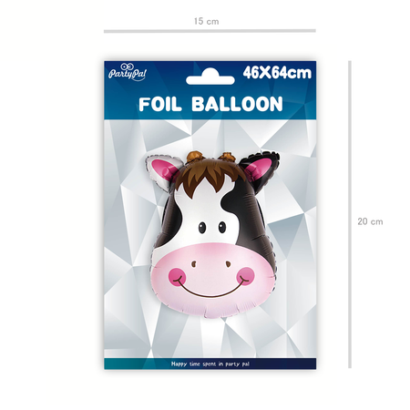 Balon foliowy krówka, 64 x 46 cm