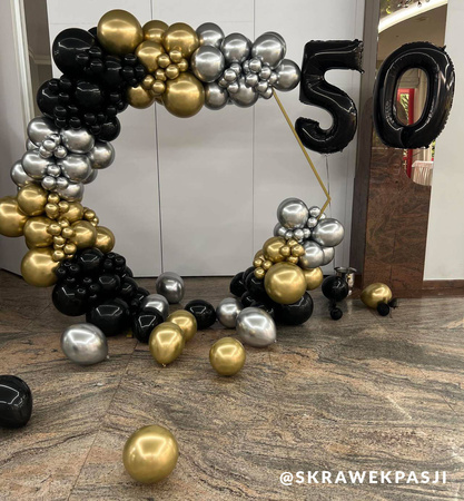 Latexballons Mirror Gold, Kalisan, 30cm, 50Stk.
