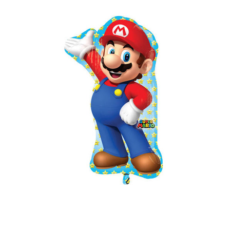 Super Mario foil balloon, 55 x 83 cm