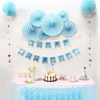 Geburtstagsgirlande - Happy Birthday, Banner, Blau