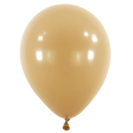 Balony lateksowe Brązowe, Decorator Pastelowe Fashion Mocha Brown, 35cm, 50 szt.