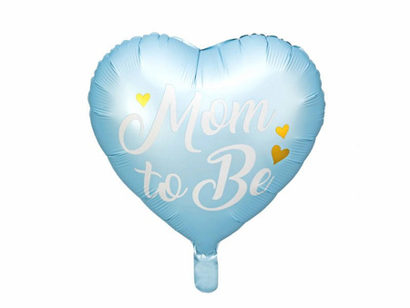 Foil balloon mom to be, 35cm, blue