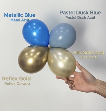 Sempertex Latex Balloons, Silk Gold Dust, 60cm, 1pcs