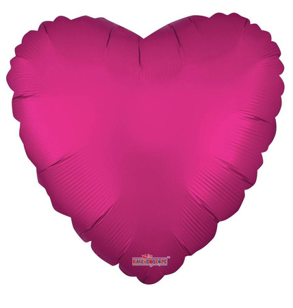 Folienballon-Herz, Rosa Matt, 46 cm