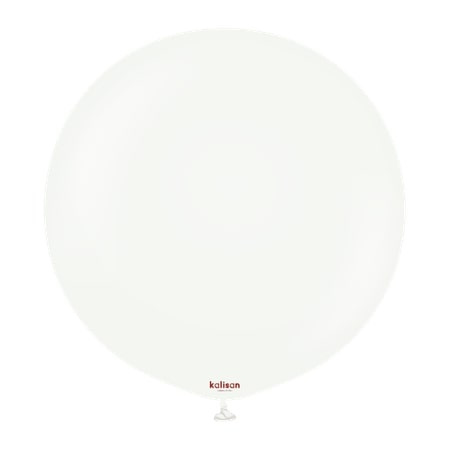 Latex Balloons Standard White, Kalisan 60cm, 2 pcs.