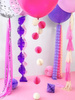 Balon Gigant, pastelowa fuksja, 1m