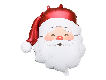 Santa Claus Foil Balloon – Christmas Decoration, Color Mix, 42 x 43.5 cm