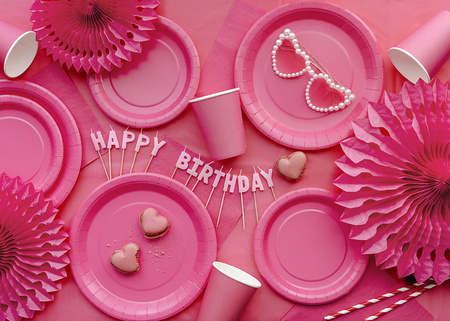 Papierservietten Dunkelrosa 33x33cm 20 St