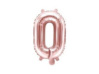 Letter O Foil balloon, 35cm, Rose Gold rose gold