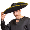 Mexican hat Sombrero with gold trim 60cm