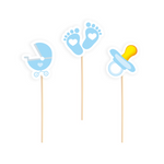 Baby Shower Toppers for a boy 6 pcs