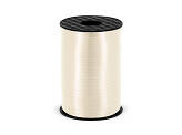 Plastic ribbon, light cream, 5mm / 225m