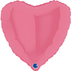 Balon Foliowy - Pastelowy Różowy, guma balonowa Serce 46 cm, Grabo