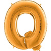 Letter 40 'Q / Ó foil balloon gold