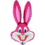 Pink Bunny Foil Balloon – Grabo, 44x72 cm