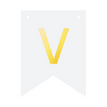 DIY Banner 16x12 cm - Letter V