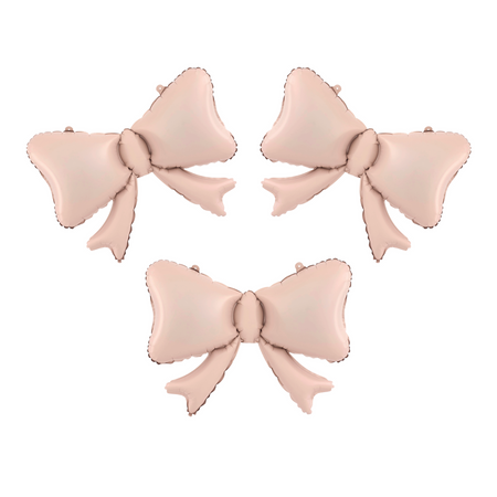 Foil Balloon Bows champagne pink 55 x 42cm 3pcs