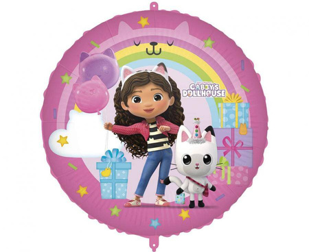  Foil balloon Gabby's Dollhouse with a weight, 46 cm