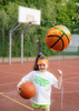 Folienballon, Basketball, Mix, 35x35 cm, 1 Stk.