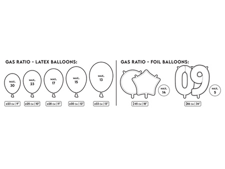 Blue helium tank, for 30 balloons