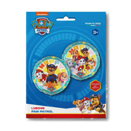 Paw Patrol Folienballon rund 46 cm