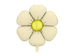 Foil Balloons for Garlands – Daisies, Cream, Diameter 65 cm (4 pcs)