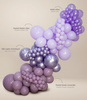 Balony lateksowe Sempertex, Silk Light Amethyst, 30 cm, 50szt.