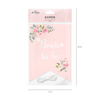 Banner Bachelorette Evening Bride to Be, Flowers 250 cm