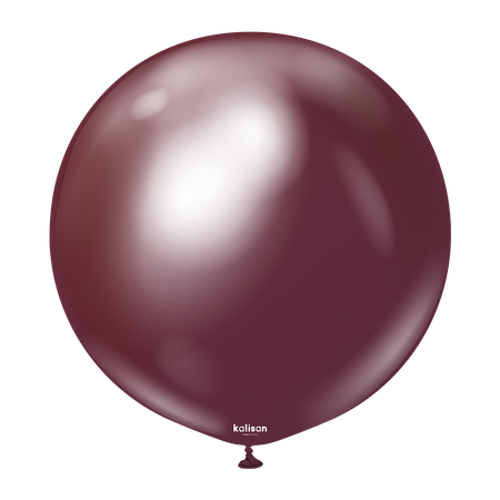 Balony lateksowe Mirror Burgundy, czerwony, 45 cm, 25 szt.