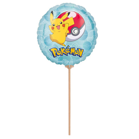 Balon foliowy Pokemon na patyk 23 cm