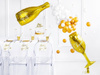 Balloon Foil - Champagne Glass Cheers, gold, 28x80 cm