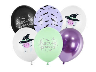 Luftballons 30cm, Halloween-Hexe 6 Stk.