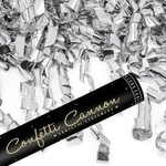 Luftschlangenkanone, Silber, 40 cm