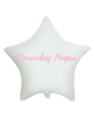 Naklejka personalizowana na balon, dowolny napis, 15x25 cm