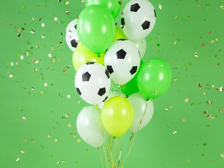 Latex balloons, Football, 30 cm (1 op. / 6 pcs.)