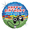 Foil balloon Happy Birthday Game on controller 46 cm