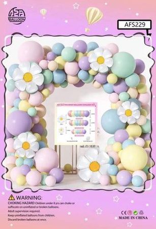 Blumenballongirlande , 161 el.