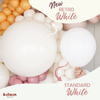 Retro White Latex-Ballons, 45 cm, 25 Stück