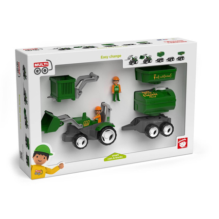 Multigo Agricultural Set, Tractor and 4 Trailers