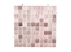 Sequin Panel, Squares, Rose Gold, 30x30 cm, 1 pcs