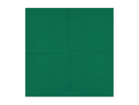 Servietten Papier Dunkelgrün Dark Green 33x33cm 20Stk