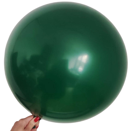 Balony lateksowe Zielone, Decorator Crystal Festive Green, 12cm, 100 szt.