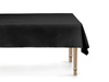 Synthetische Tischdecke Glatt Schwarz 137 x 183 cm