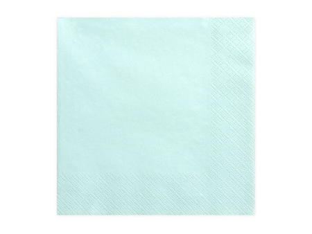 Three-ply napkins, bright turquoise, 33x33cm (1 op. / 20 pieces).