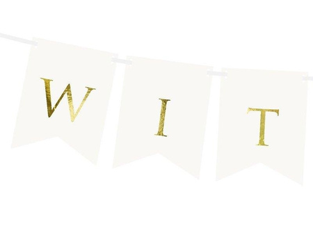 Banner Welcome, white, 15 cm x 80 cm