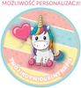 Rosa Pony Tortenaufleger rund 20 cm premium, vegan, glutenfrei, zugeschnitten