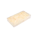 Decorative feathers in a box - ecru cream / beige